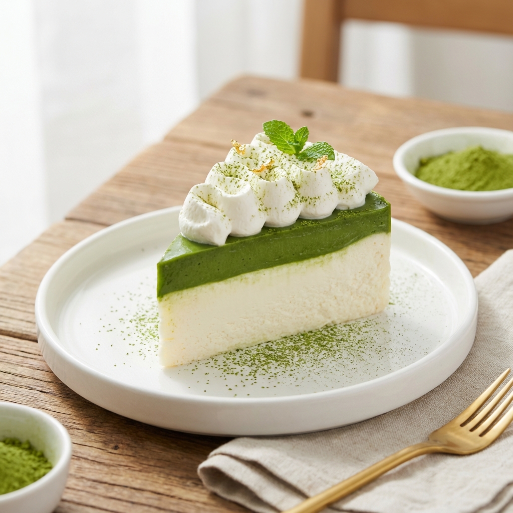 Signature Matcha Cheesecake